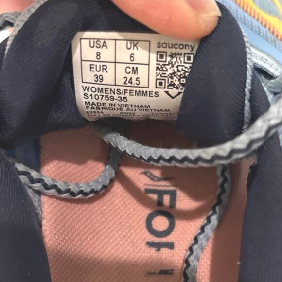 Saucony Triumph 20 Sneakers Women’s Size 8 Blue Running Shoes S20759-35 - Picture 8 of 8